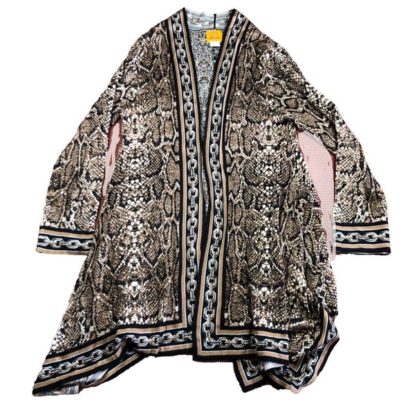 Stunning Ruby Rd. Snakeskin Wrap  Size PS - Picture 1 of 4